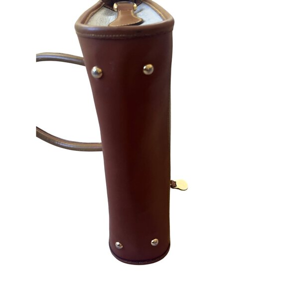 Dooney & Bourke VTG All Weather Satchel Purse Ivory Pebbled Old Money Classic - Picture 9 of 16